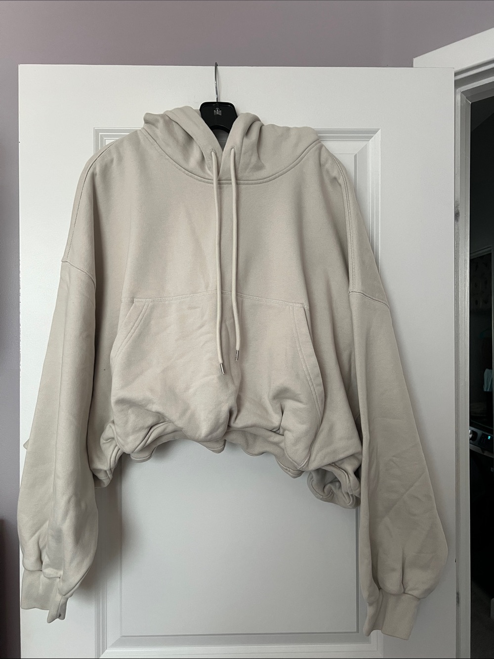 GAP Ruched Waistband Hoodie